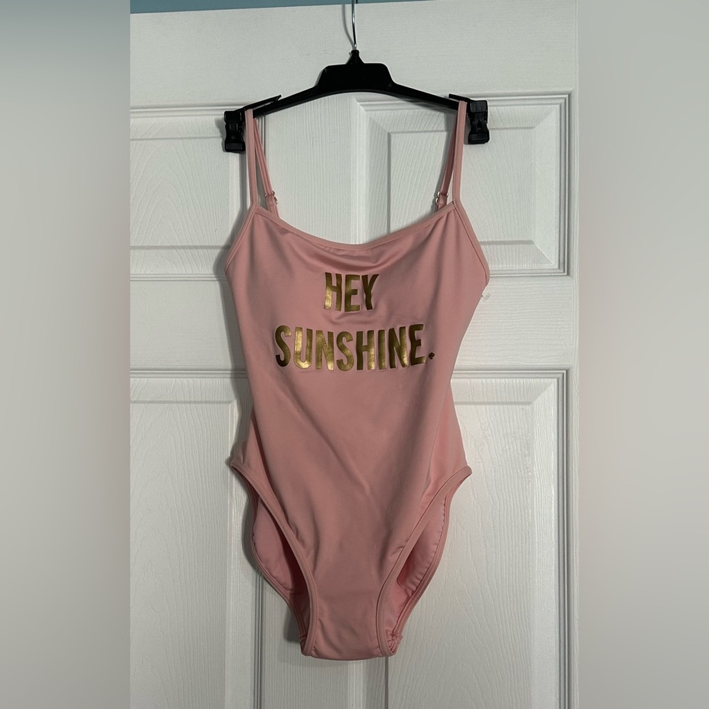 NWT Kate Spade Hey Sunshine Light Pink One Piece Swimsuit - Size XS